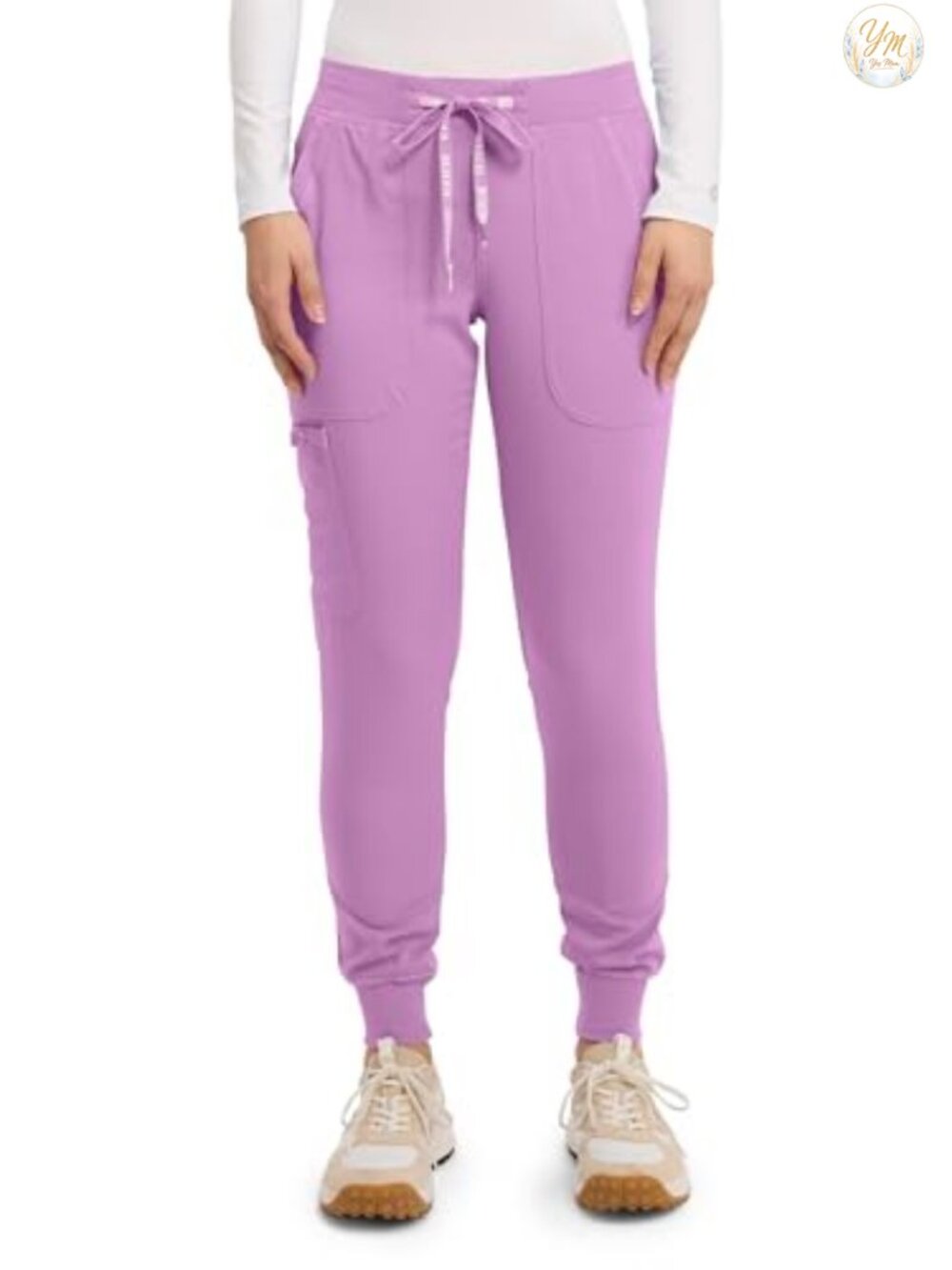 Med Couture Scrub Jogger Pants Women Nurse 5 Pockets